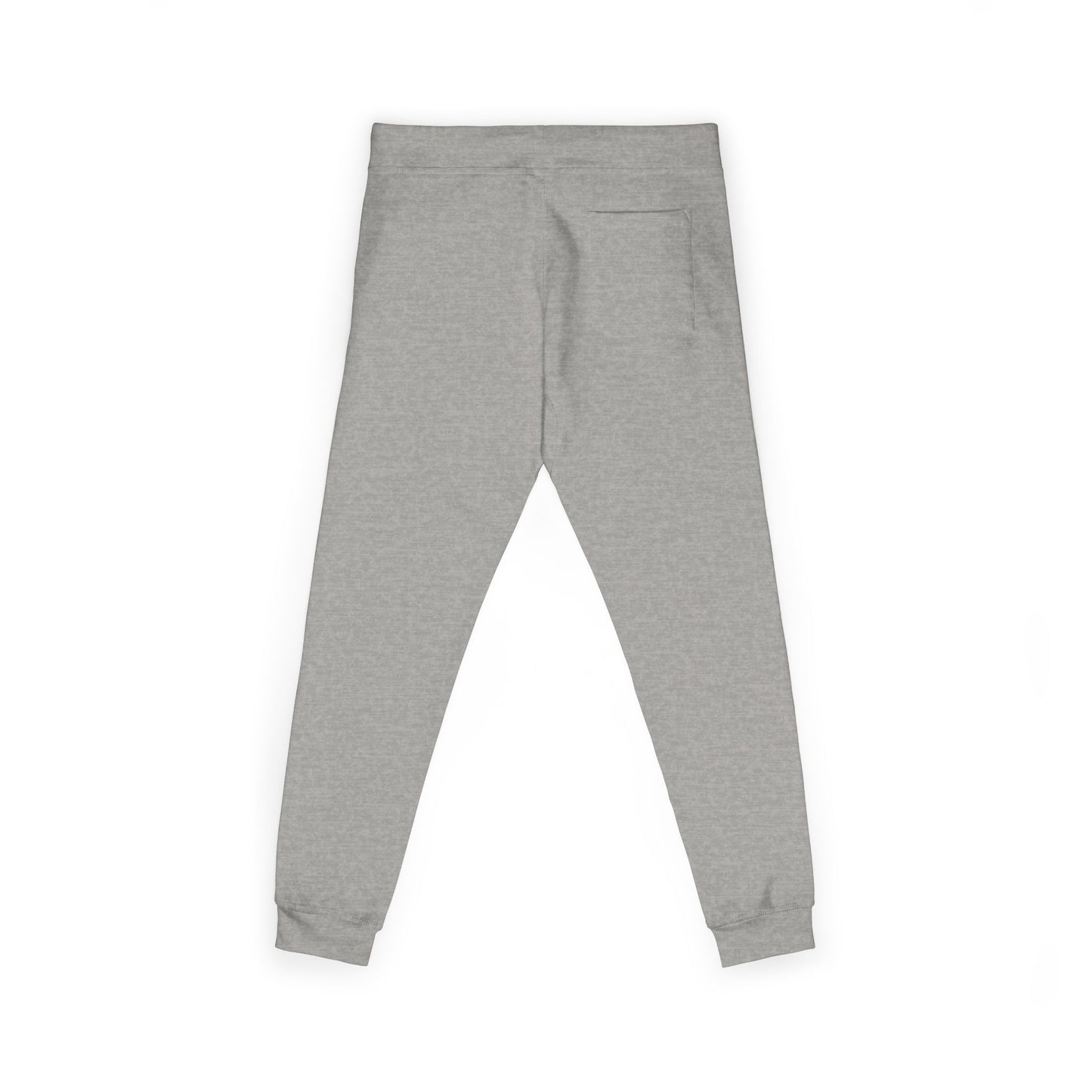 Embroidered Arabic Script Fleece Sweatpants — Cozy White Joggers