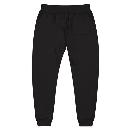 Embroidered Fleece Sweatpants – Minimal White Cozy Joggers
